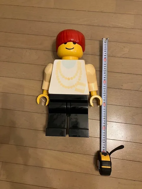 LEGO Jumbo Figure Red Hair Store Display Promotional Figure 43cm Vintage