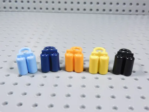 LEGO Lot of 5 Scuba Space Air Tanks Orange Yellow Blue Black Minifig AZ