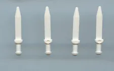 LEGO x 4 White Minifigure, Weapon Sword, Roman Gladius with Thick Crossguard