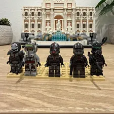 LEGO Star Wars Bad Batch Minifigure Lot Complete 75314 Hunter Tech Echo Wrecker