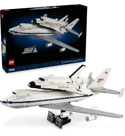 LEGO Icons Shuttle Carrier Aircraft 10360 Complete Set 2417 pcs 18+ Box