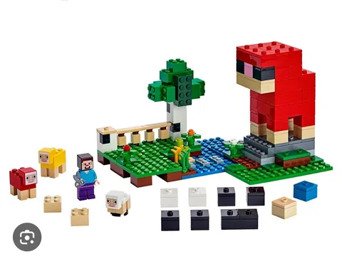 LEGO 21153 Minecraft The Wool Farm No Box 100% Complete w/ Manual