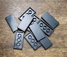 LEGO Black 2 X 4 Tile. QTY 10 Part No. 87079.