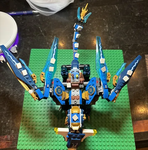 LEGO NINJAGO: Jay's Elemental Dragon (70602) Dragon Only *No Minifigures!