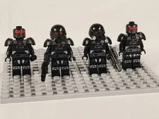 LEGO Star Wars Dark Trooper Lot of 4 sw1161 Incomplete 2 Helmets