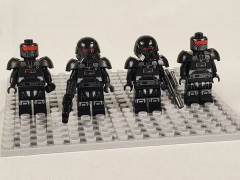 LEGO Star Wars Dark Trooper Lot of 4 sw1161 Incomplete 2 Helmets