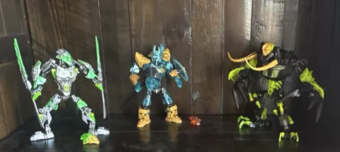 LEGO BIONICLE Lot 71305 71312 71316 Lewa Ekimu Umarak All 100% Complete 2016