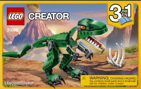 LEGO 31058 Mighty Dinosaurs 3in1 Retired New No Box