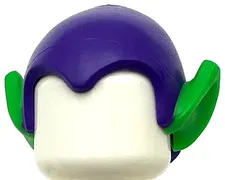 Lego New Dark Purple Minifigure Headgear Hat Elf Drooping Piece