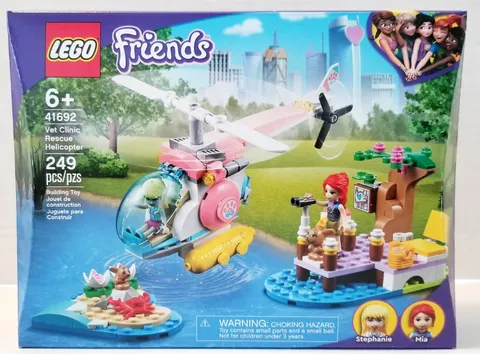 Lego Friends 41692 Vet Clinic Rescue Helicopter  New and Factory Sealed
