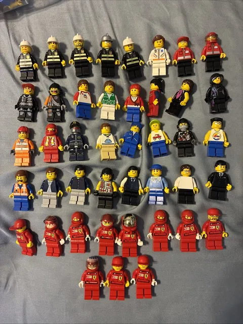 LEGO Ferrari Racers Town LEGO Movie Firemen Minifigures Lot Of 43
