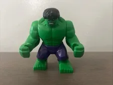 LEGO Marvel Super Heroes Hulk Minifigure Green Purple w/ Removable Arms