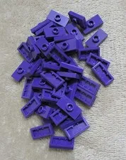 LEGO Plate, Modified 1 x 2 w/ 1 Stud Dark Purple no. 15573 (Qty 50) *NEW*