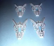 4 Bionicle Lego 53568 Very Light Bluish Gray Foot Piraka Genuine Lego Vtg Feet