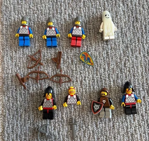 LEGO ONLY Minifigure Lot Set 6086 Black Knight's Castle Bulk Sale