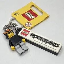 LEGO Rock Band Rock Star Key Chain Minifig Mini Figure 2009 852889 #4579730