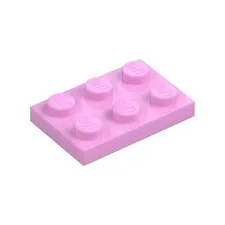 LEGO 50x Bright Pink Plate 2 x 3 inv.603