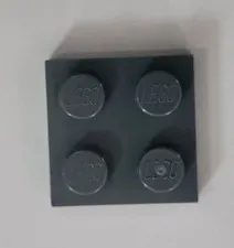 LEGO Dark Bluish Gray Plate 2 x 2 3022