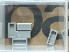 LEGO Parts - Light Bluish Gray Minifigure Utensil Ingot 1 x 2 - No 99563 - QTY 5