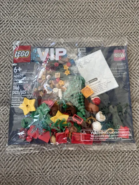 LEGO Christmas Fun VIP Add-On Pack (40609) NEW! SEALED! RARE! 146 Holiday Pcs!