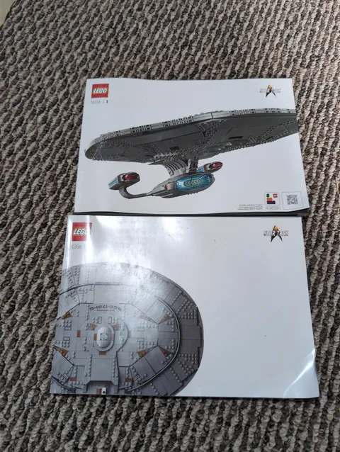 LEGO Star Trek Enterprise 10356 Instruction Manuals Only Set Of 2 