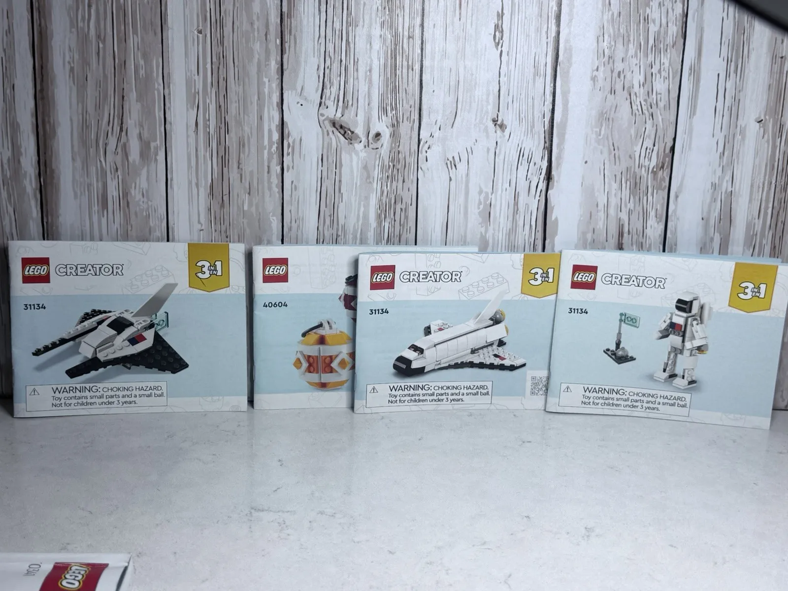 LEGO Instruction Manuals Lot 12 Marvel NASA Star Wars Jurassic World No Bricks