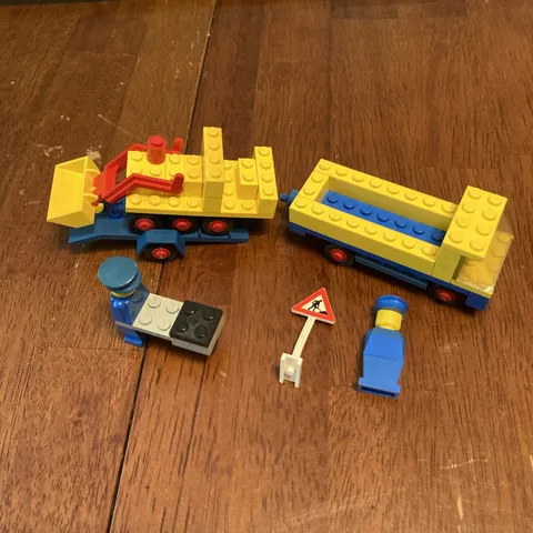 Vintage Lego Legoland Set 692 Road Repair Crew 1976