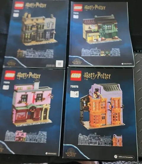 LEGO 75978 Manuals Complete Instructions Set 1-4 Harry Potter Diagon Alley
