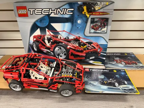 LEGO Technic 8448 Super Street Sensation Red Car 1999 Box Instructions Vintage