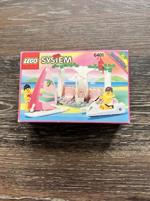 LEGO Town Paradisa Seaside Cabana #6401 w Instructions - (Vintage)
