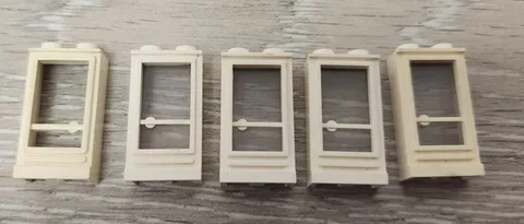 Lego 32bc01 33bc01 White Door 1 x 2 x 3 With Hinge On Left / Right Lot Of 5 READ