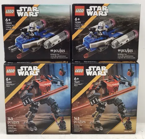 Lego Star Wars Darth Maul Mech (75411) & Captain Rex Y-Wing Microfighter (75391)
