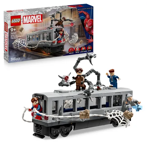 LEGO ǀ Marvel Spider-Man Contro Doc Ock: Duello sul Treno - Giocattolo da Esposi
