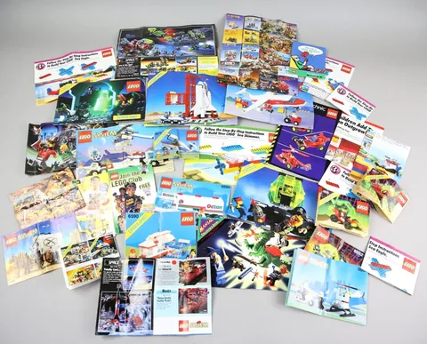 LEGO Instruction Manual Booklets 1990s Legoland System Lot space pirates vintage