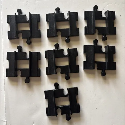 LOT Of 7 Lego Duplo Train Track Square Connector Piece # 4665 Black
