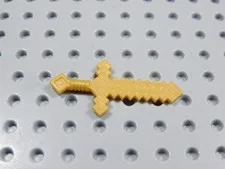 LEGO Minecraft Gold Sword Weapon Minifig BI