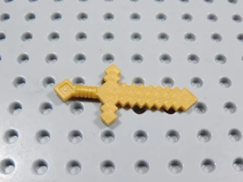 LEGO Minecraft Gold Sword Weapon Minifig BI
