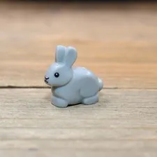 LEGO Friends Light Bluish Gray Bunny Rabbit Bright Pink Nose 29685pb01 Qty 1