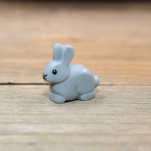 LEGO Friends Light Bluish Gray Bunny Rabbit Bright Pink Nose 29685pb01 Qty 1