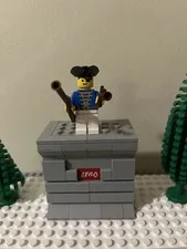 Lego Pirate Minifigure pi006 - From 6285 6270 Blue Jacket w Rifle Pistol- HTF