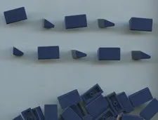 LEGO x 20 Dark Blue Slope 30 1 x 2 x 2/3 85984 bulk lot
