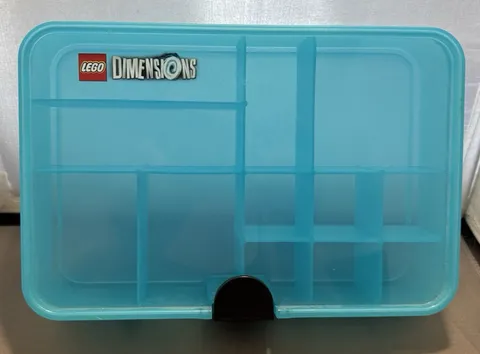 Used LEGO Dimensions Gaming Capsule 4080 - Blue Storage Case Container Organizer