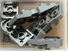 LEGO Parts - Dark Bluish Gray Plate 2 x 6 x 2/3 Bent - No 79846 - QTY 5
