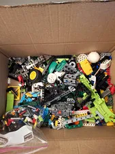 LEGO Technic 2+lbs Mixed Parts & Pieces Bulk Lot Multicolor Plastic Box