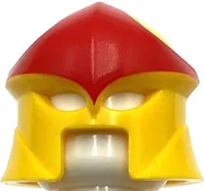 Lego New Yellow Minifigure Headgear Helmet with Eye Holes and Open Mouth Part
