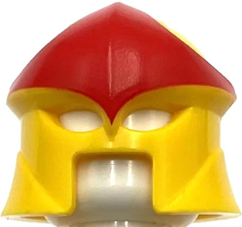 Lego New Yellow Minifigure Headgear Helmet with Eye Holes and Open Mouth Part