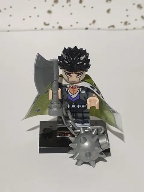 Custom Lego Demon Slayer-  Gyomei Himejima Minifigure with black stand m35