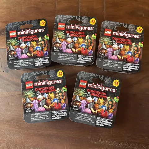 Lot Of 5 Lego Dungeons & Dragons Minifigure Mystery Box (71047) - SEALED