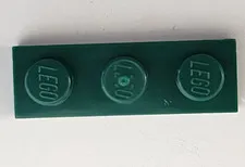 LEGO Parts 3623 Dark Green Plate 1 x 3