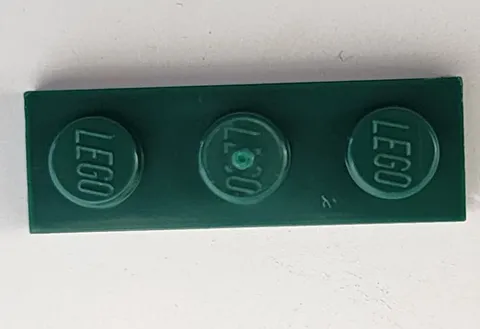 LEGO Parts 3623 Dark Green Plate 1 x 3
